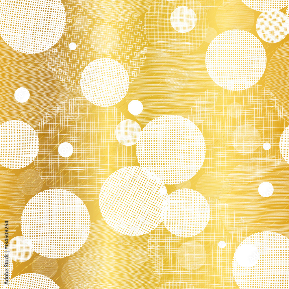 Vector Golden Abstract Swirls Seamless Pattern Background. Great for ...