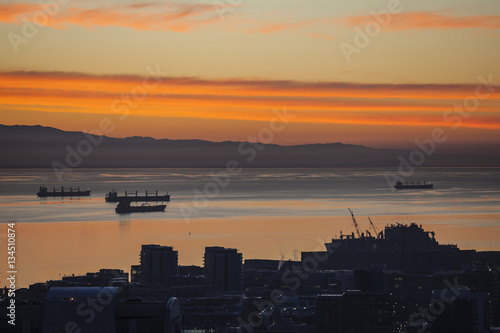 Predawn color and clouds ab...