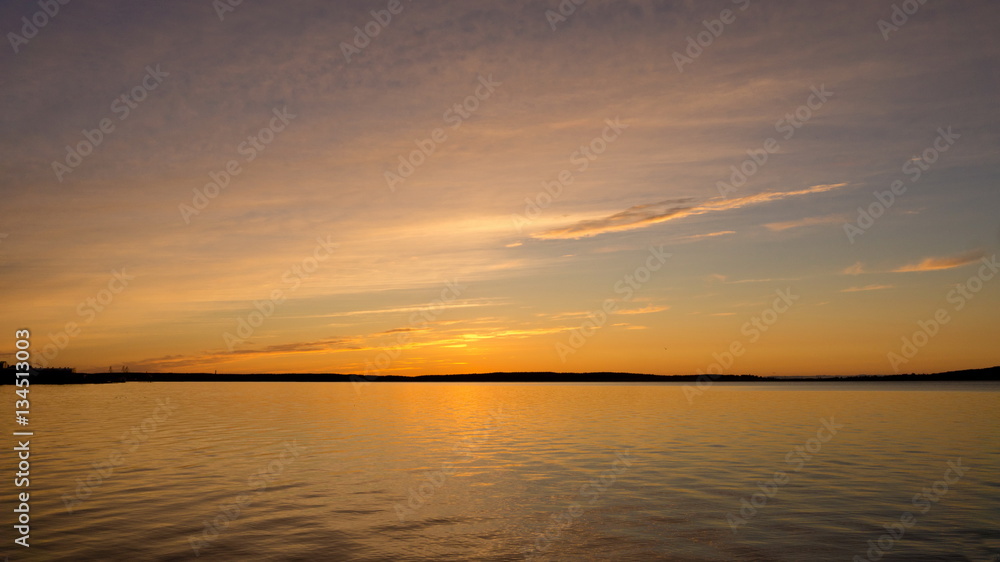 Sunset on Lake Onega