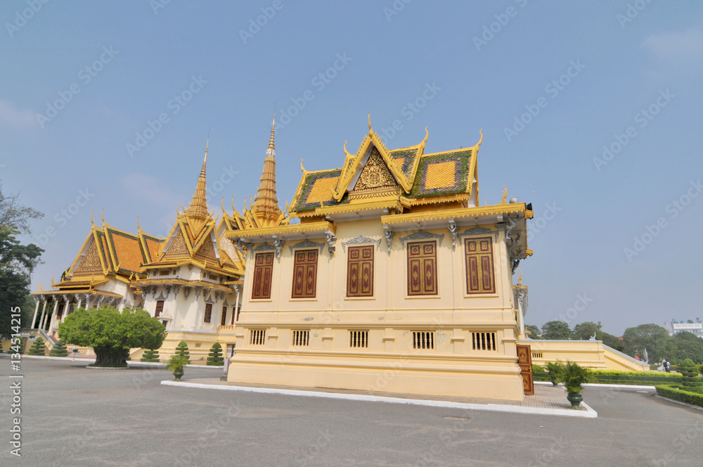 The Royal Palace  in Phnom Penh, Cambodia
 - obrazy, fototapety, plakaty 