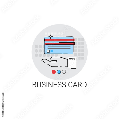 Business Visiting Corporate Card Icon Vector Illustration