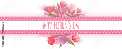 Happy mothers day banner