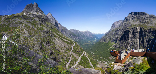 Trollstigen road in Norway photo