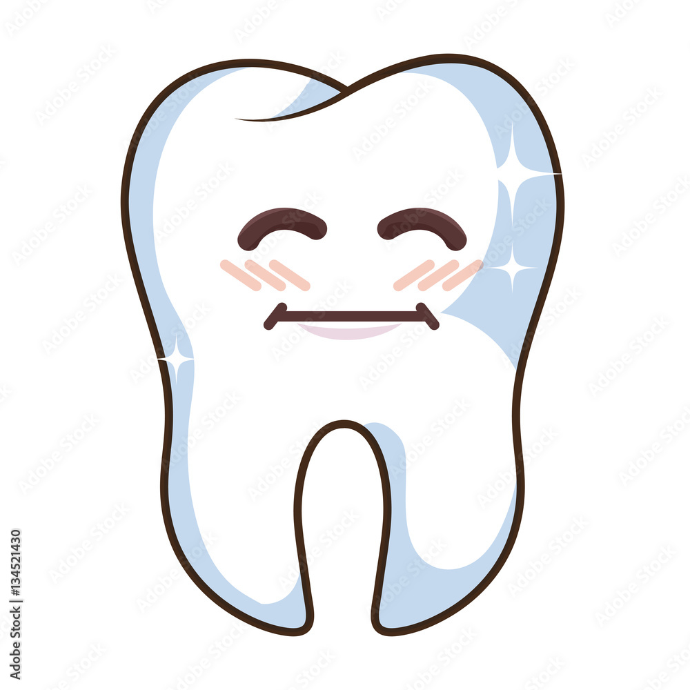 teeth funny character kawaii style vector illustration design teeth funny character kawaii style vector illustration design