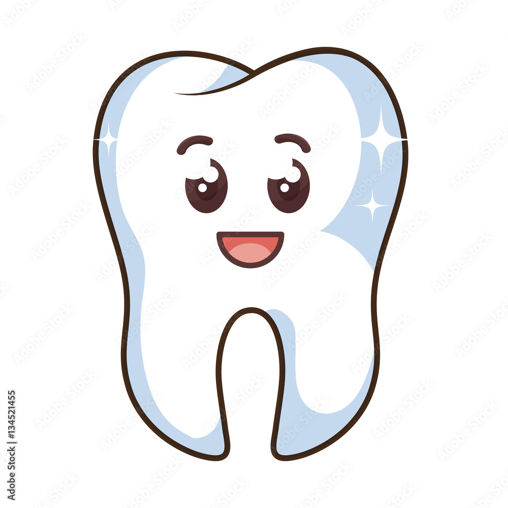 teeth funny character kawaii style vector illustration design teeth funny character kawaii style vector illustration design