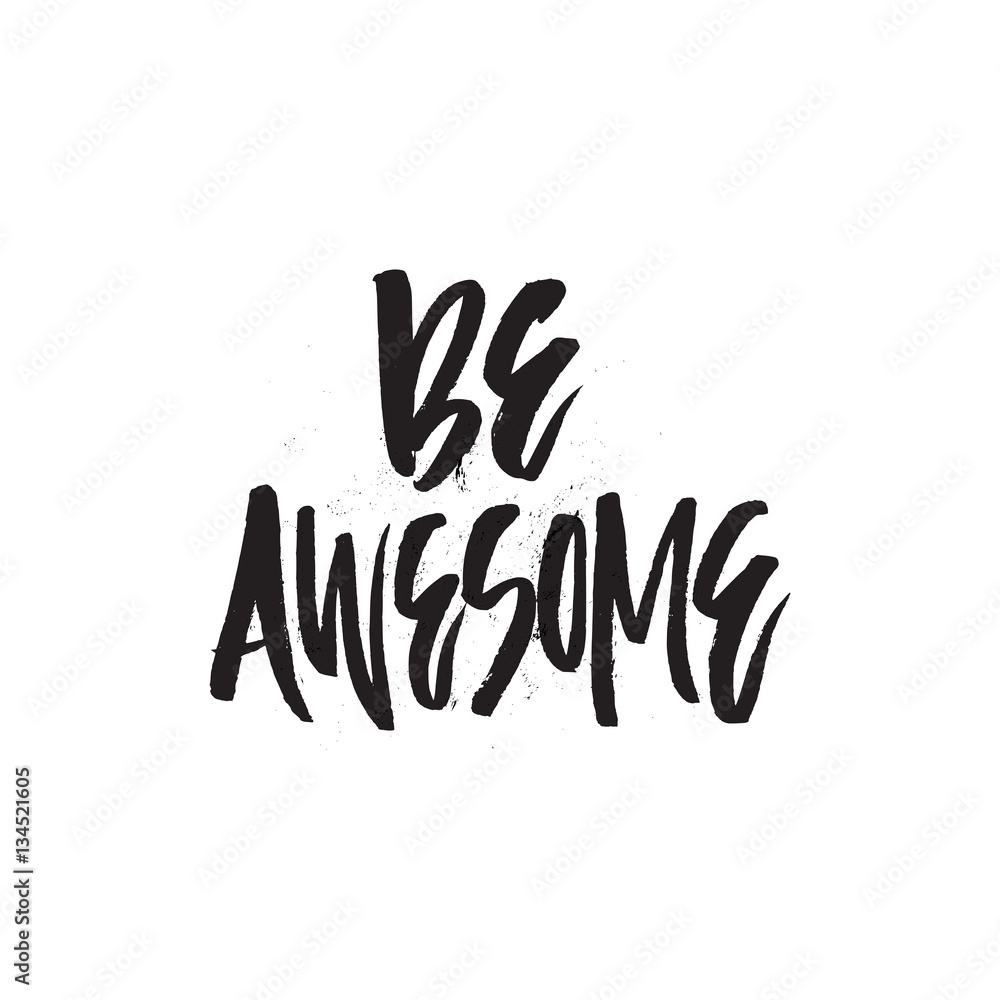 Handdrawn brush lettering Handdrawn brush lettering