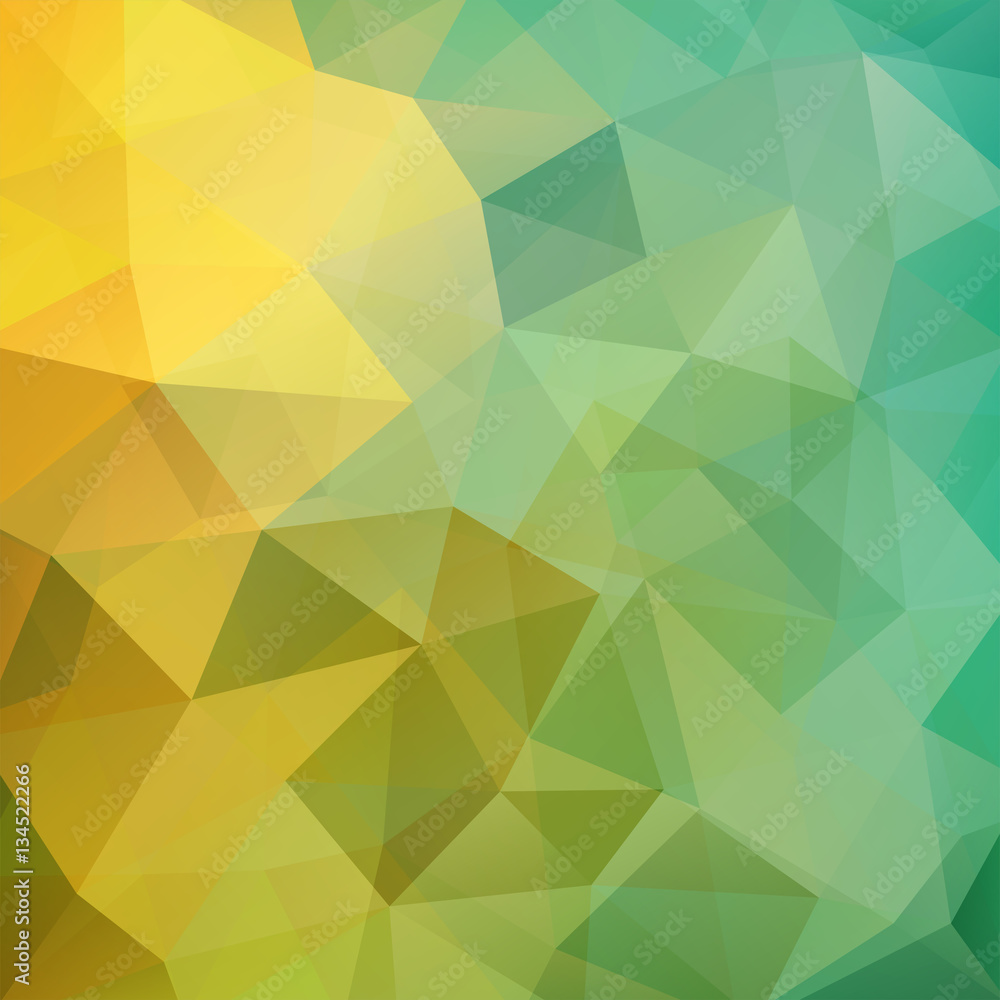 Abstract geometric style yellow background. Green business background Vector illustration Abstract geometric style yellow background. Green business background Vector illustration