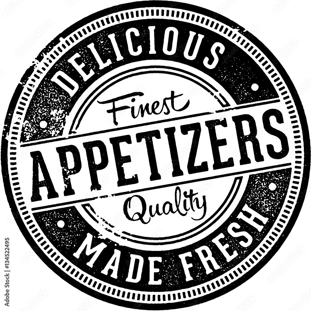 Appetizers Menu Design Stamp