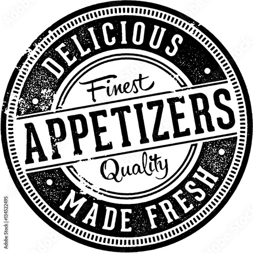 Appetizers Menu Design Stamp