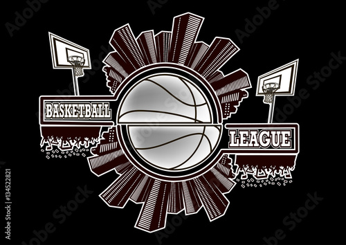 Logo basketball league