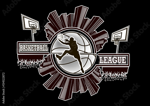 Logo basketball league
