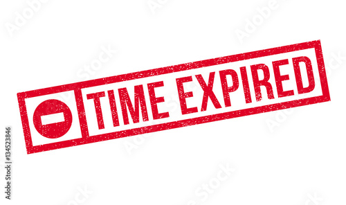 Time Expired rubber stamp. Grunge design with dust scratches. Effects can be easily removed for a clean, crisp look. Color is easily changed.