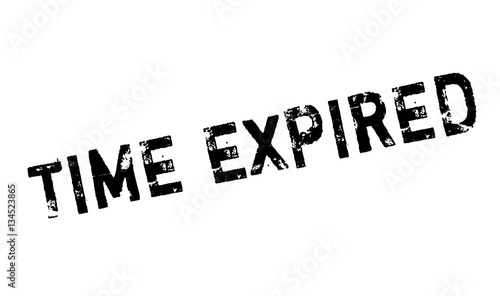 Time Expired rubber stamp. Grunge design with dust scratches. Effects can be easily removed for a clean, crisp look. Color is easily changed.
