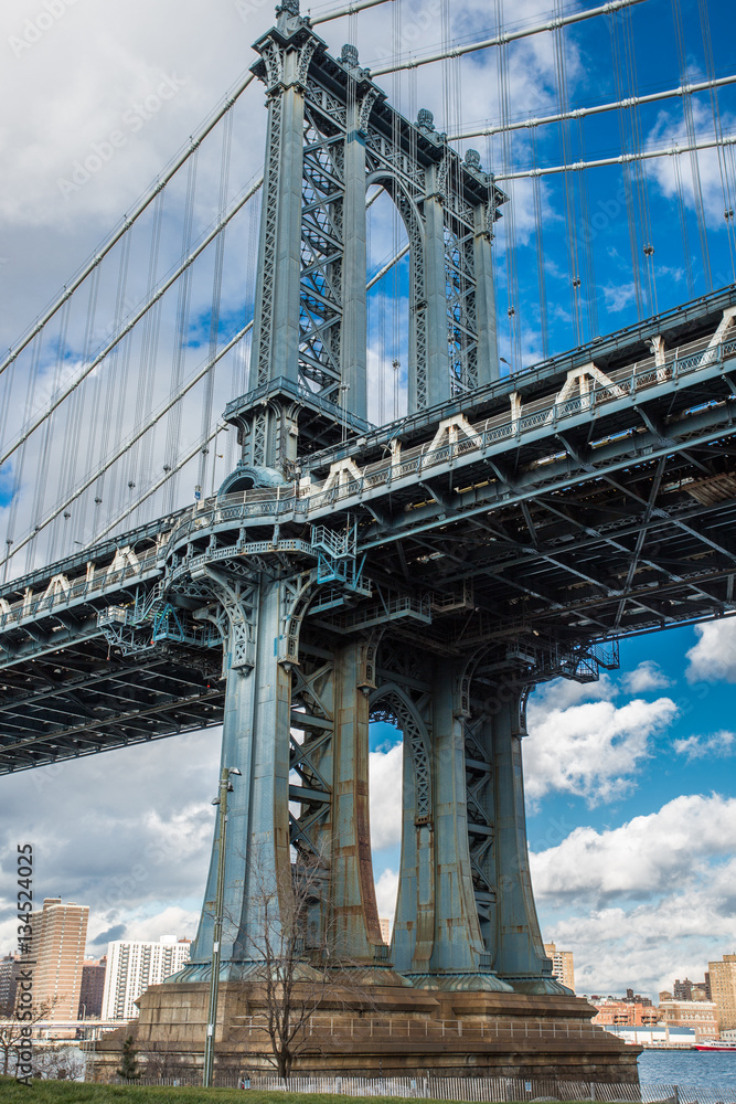 Fototapeta premium Pont de Manhattan, New York