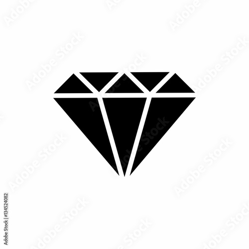 Diamond icon vector design isolated on white background 