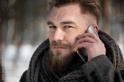Winter phone conversation