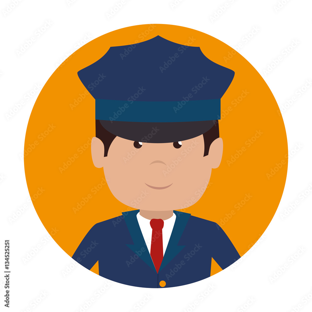 driver hotel service isolated icon vector illustration design