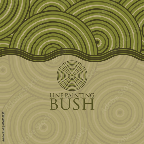 Line painting invite/ greeting card in vector format.