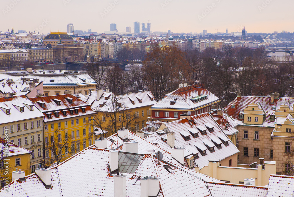 Prague at winter time
