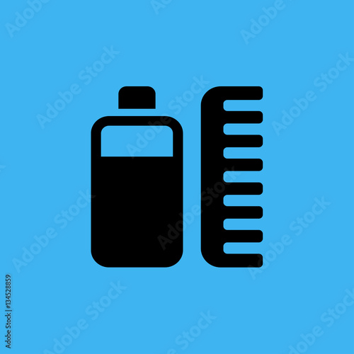 Hairdressing icon. flat design