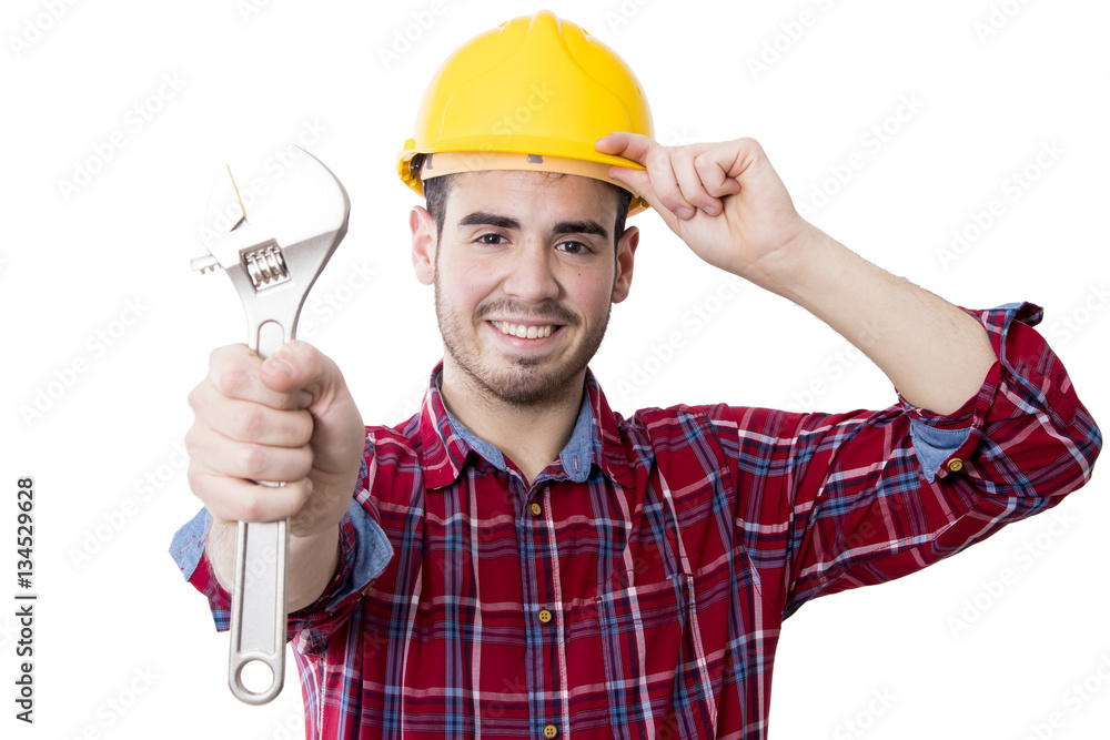 worker and professional construction and repair isolated on white worker and professional construction and repair isolated on white