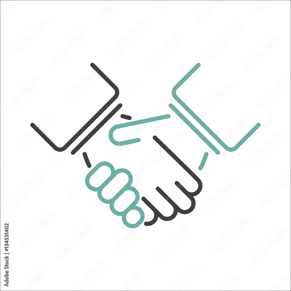 Shaking hands vector. Shaking hands vector.