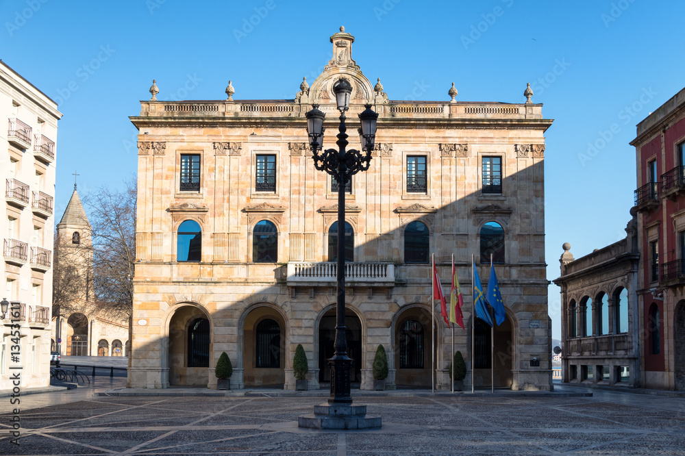Gijon town hall, Asturias, Spain
