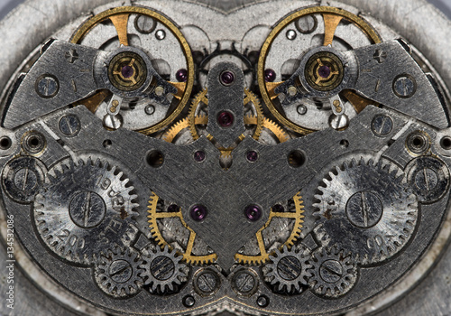 mix of old clockwork mechanical watches, high resolution and detail 