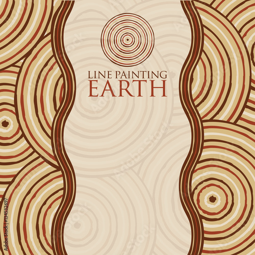 Line painting invite/ greeting card in vector format.