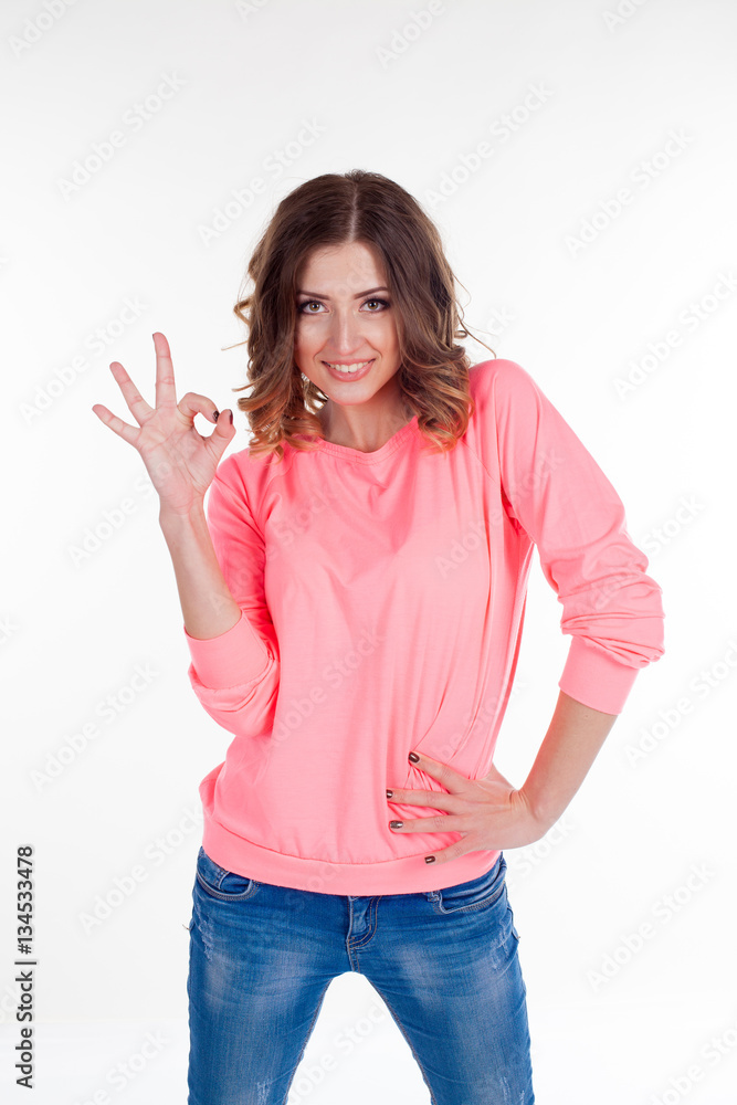girl shows good class people happy girl shows good class people happy