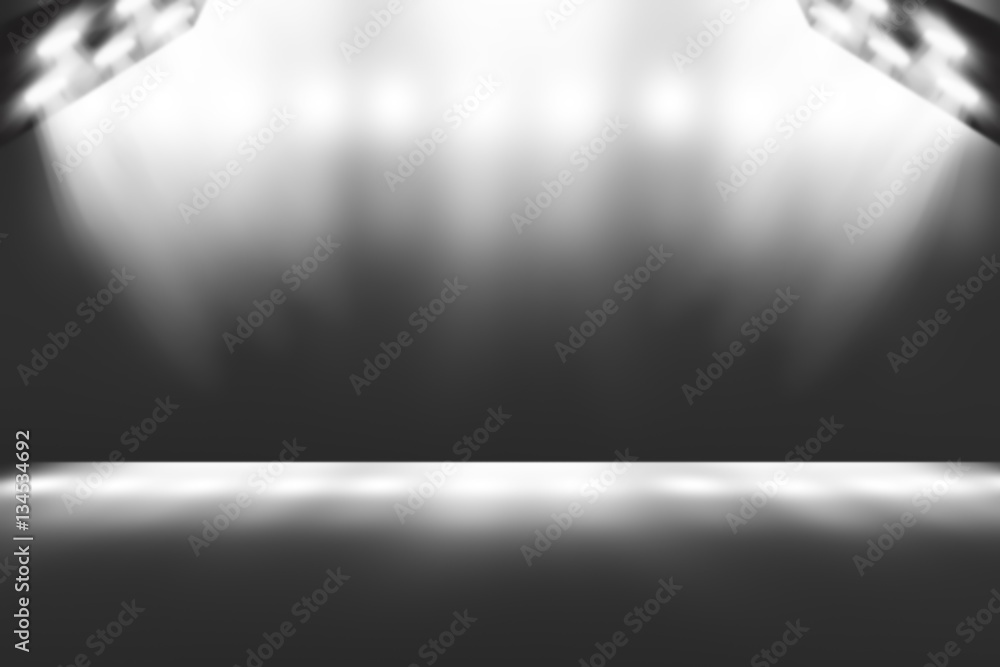 Obraz premium 3D illustration background / Abstract gray empty room studio gradient used for background and display your product