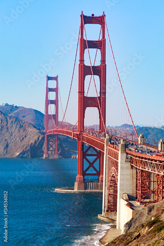 the Golden Gate Bridge in San Francisco, California. photo