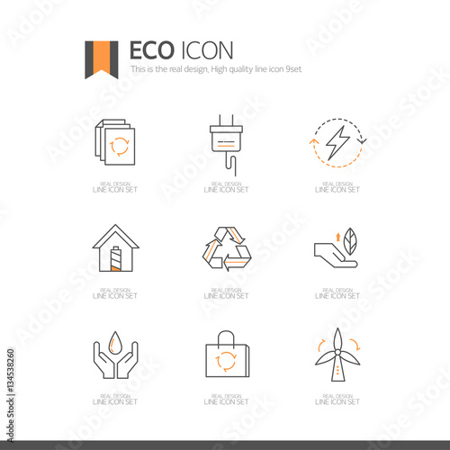 eco Line Icon set