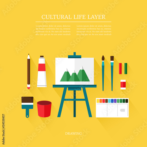 cultural life Art layer set