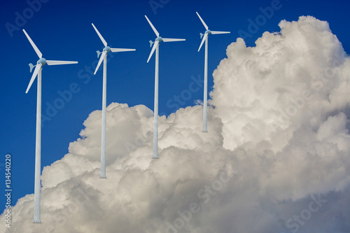 background of blue sky with clouds