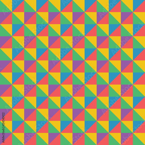 Wallpaper Mural Vector abstract retro colorful geometric pattern Torontodigital.ca