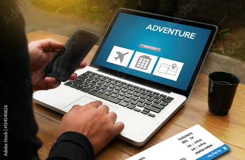 touch Online holiday reservation booking interface to go trip ad
