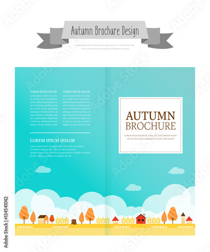 가을 브로슈어 디자인