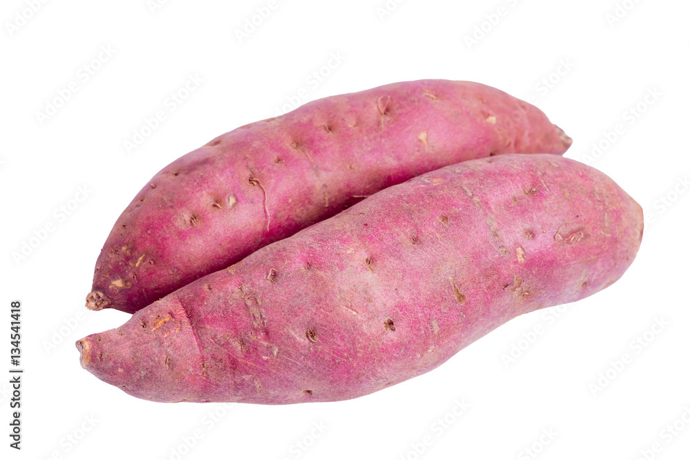 sweet potato isolated on white background sweet potato isolated on white background