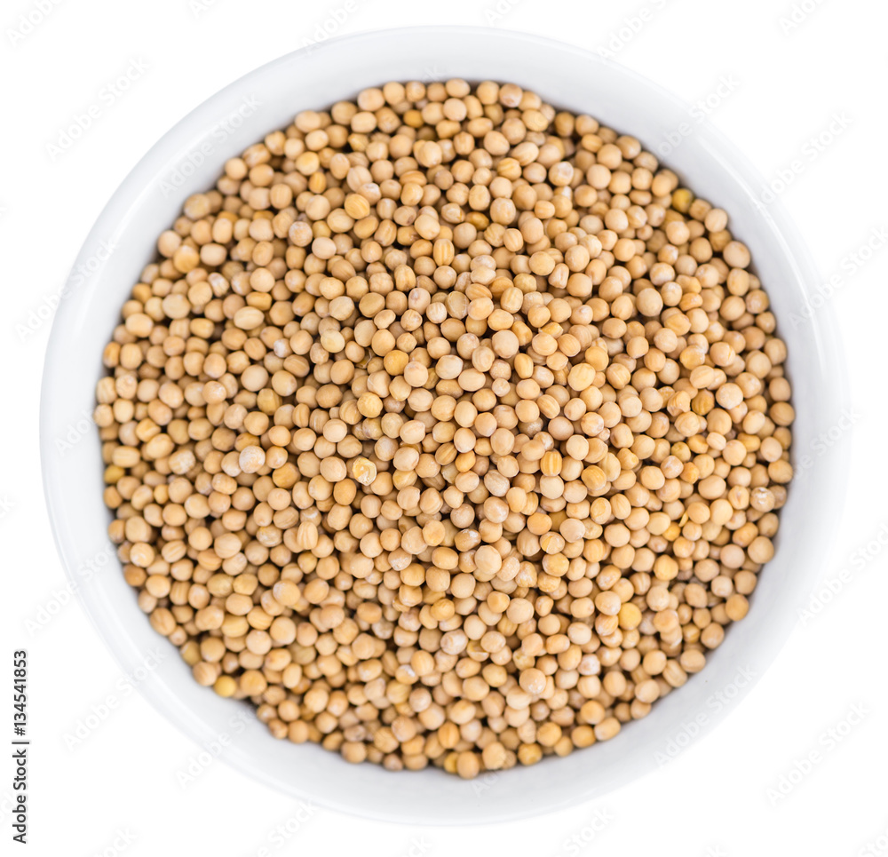 Mustard Seeds isolated on white Mustard Seeds isolated on white