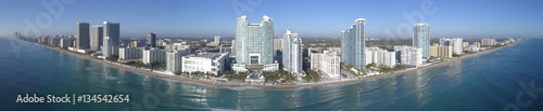 Aerial panorama of Hollywood Beach FL © Felix Mizioznikov