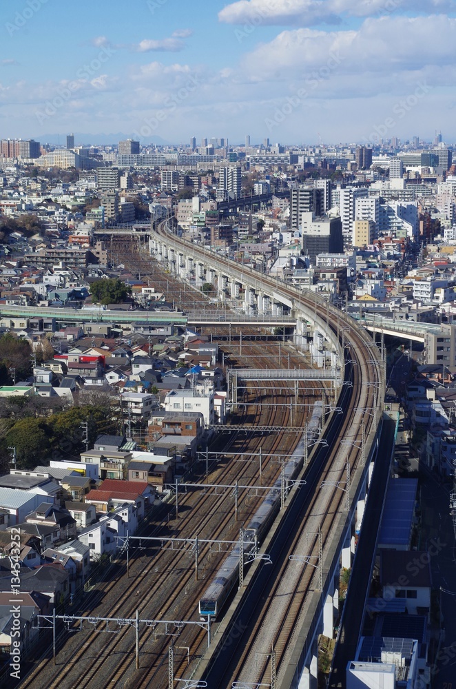 都市の鉄道を俯瞰
