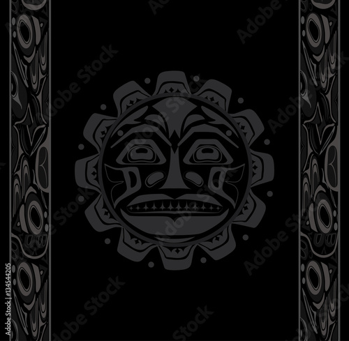 Vector illustration of the sun symbol