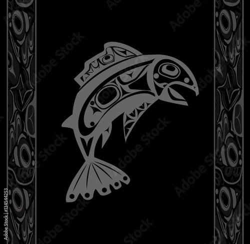 Native fish Vector