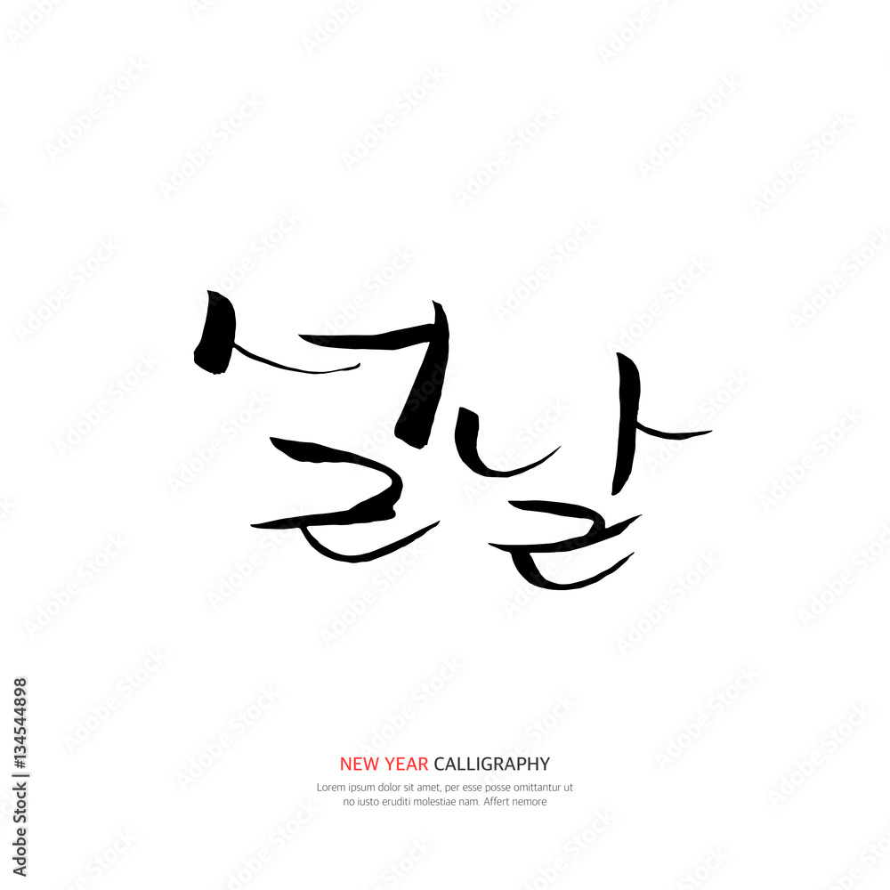 Obraz premium New Year Calligraphy