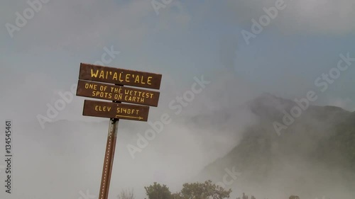 Wai'Ale'ale in Hawaii is one of Rainiest Places on Earth photo