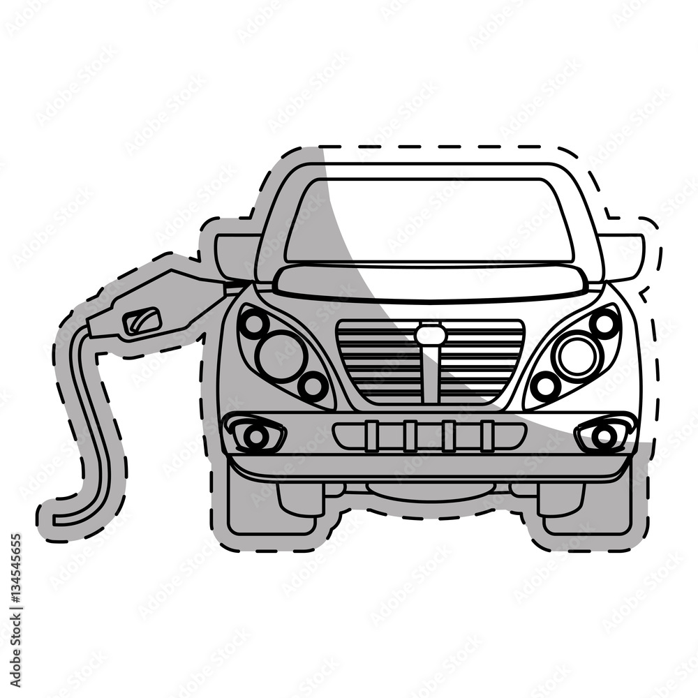 Fototapeta premium gas pump station gasoline or oil industry related icons image vector illustration design 