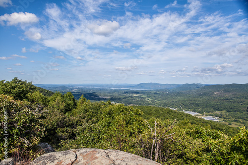 Mountaintop forest view New York State Park on summer day