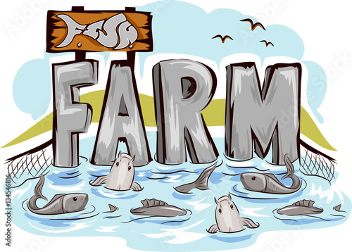 Freshwater Fish Farm Lettering
