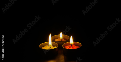 Candle light in the dark